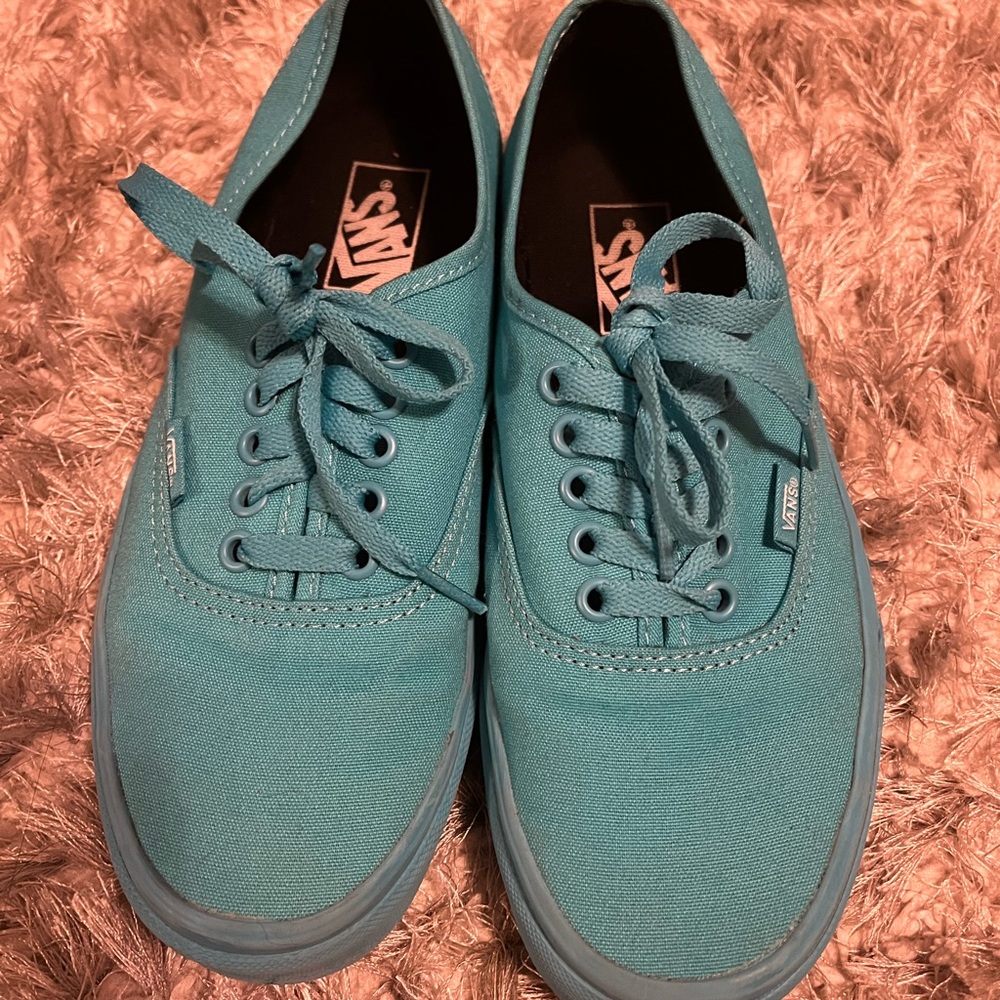 Unisex electric blue Vans shoes